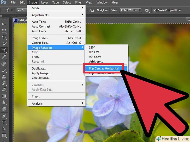 Adobe photoshop как повернуть изображение